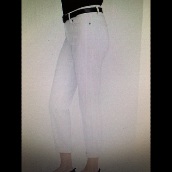 Talbots Denim - TALBOTS WHITE DENIM BOYFRIEND JEANS. SIZE 2 NWT!